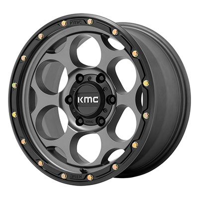 KMC Wheels KM541 Dirty Harry, 17x8.5 with 6 on 4.5 Bolt Pattern - Gray /  Black - KM54178564918